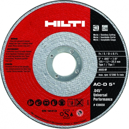 Отрезной диск Hilti AC-D 125X1,0 мм UP